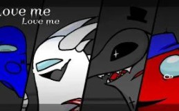 [图]【Youtube搬运】Love me love me..Among us/oc(13+) Black x red/Blue x white