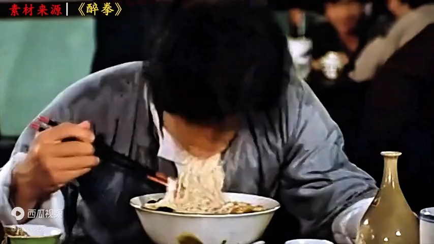 影视中的吃戏名场:文三下馆子喝莲花白,农民工大碗吃面,看饿了