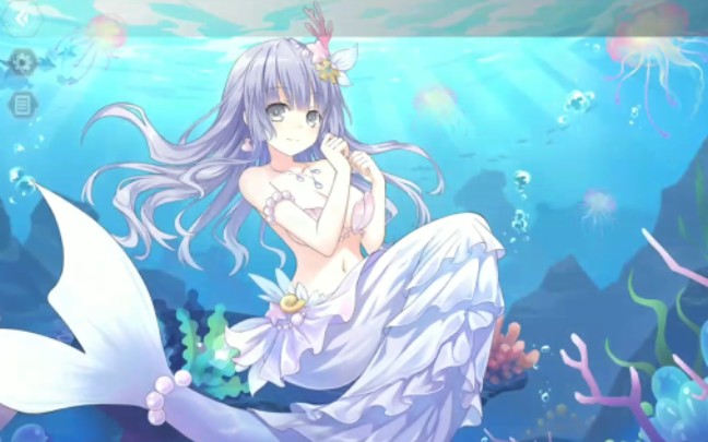 诱宵美九深海歌姫与万由里纯白泳装展示