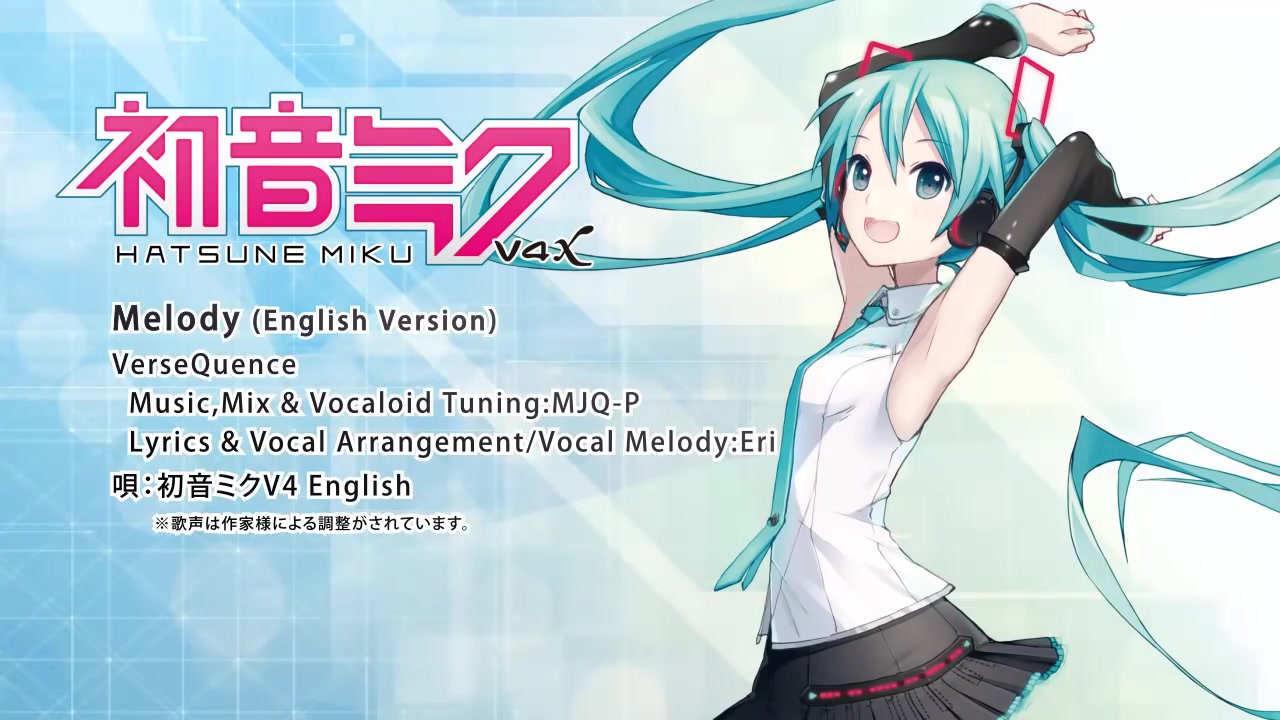 [图]【初音ミク V4X】 Melody (English Version) 【DEMO】_HD