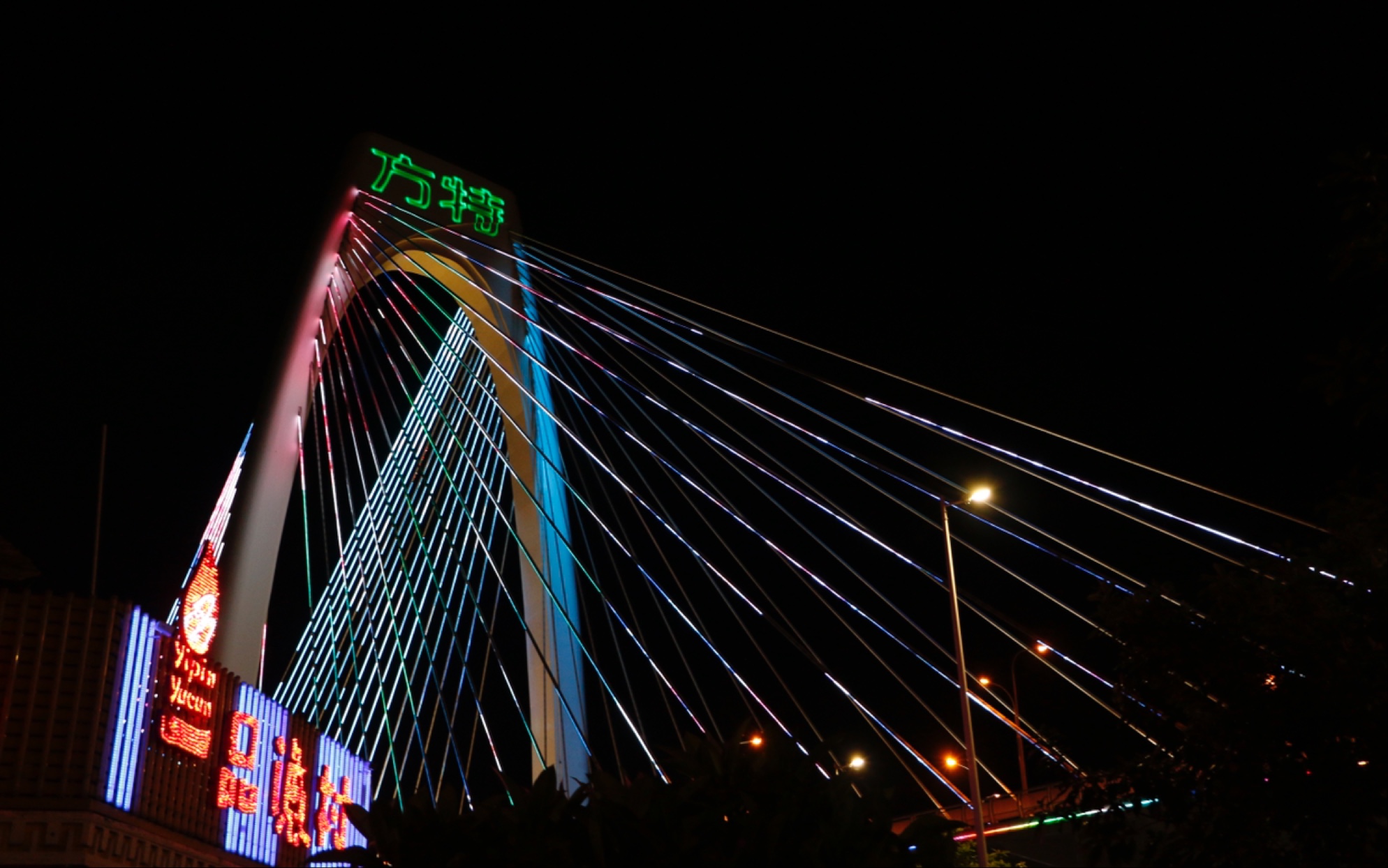 南宁青山大桥夜景图片图片