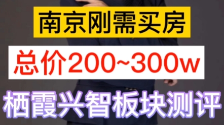 南京刚需买房,总价200到300万栖霞兴智板块测评#南京买房 #抖音房产 #南京楼市 #买房避坑指南 #高性价比好房哔哩哔哩bilibili