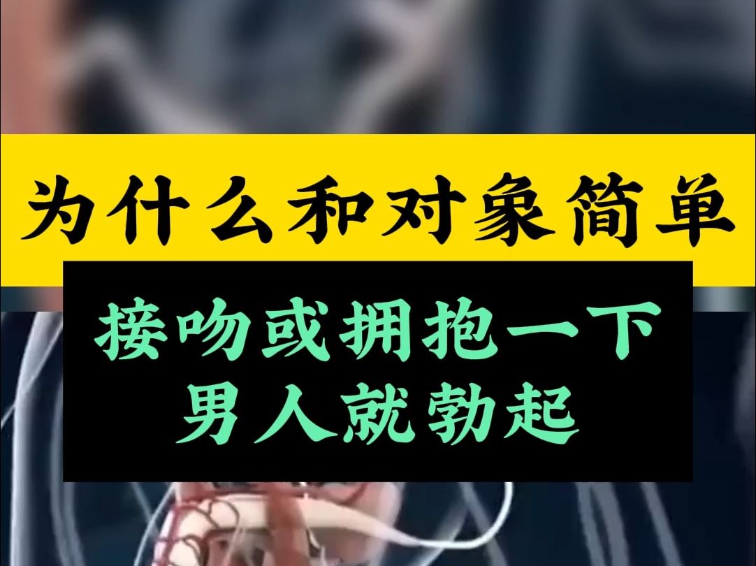 为什么和对象简单接吻或拥抱一下,男人就勃起哔哩哔哩bilibili