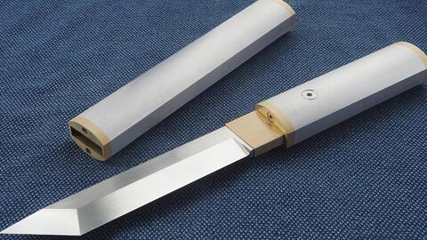 用锉刀打造一把现代短刀，配上精美的刀鞘，简直可以当做收藏品！-哔哩哔哩