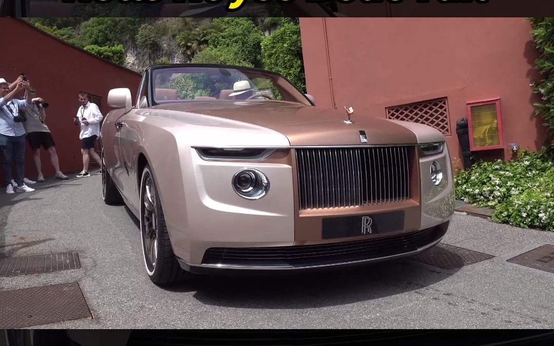1.8亿元的劳斯莱斯定制款车型boat tail (船尾),街头实拍!