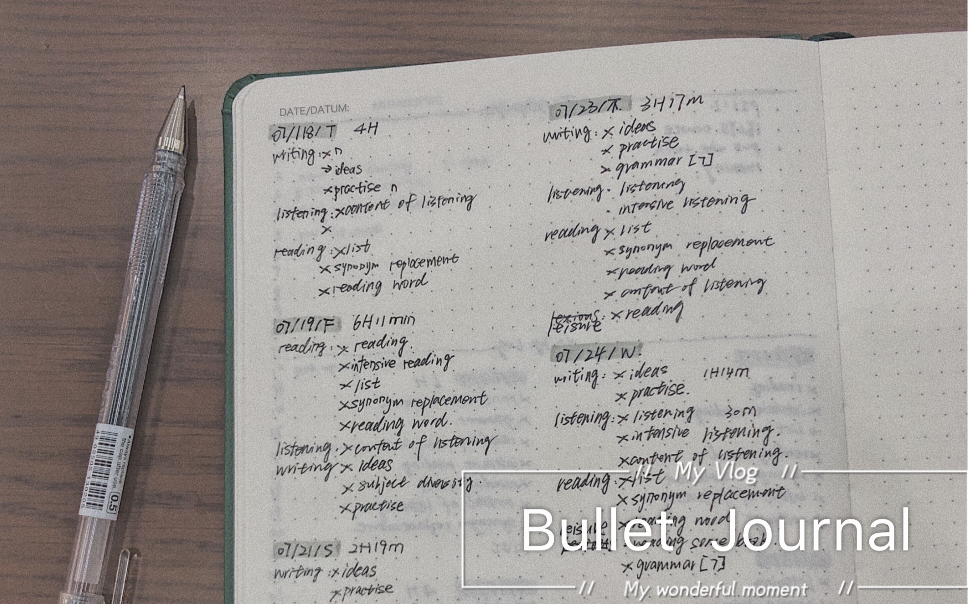 Bullet journal | 简单实用的子弹笔记 | 新手如何使用子弹笔记 | 效率型手账 | 一分钟学会子弹笔记模版哔哩哔哩bilibili