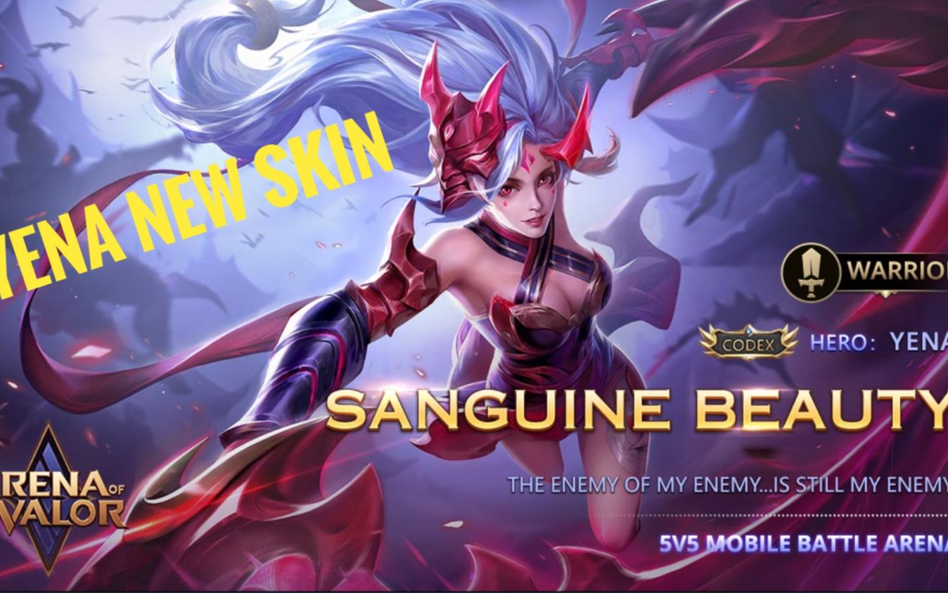 [图]Yena new skin 葉娜新皮肤: SANGUINE BEAUTY | Dancing under the blood moon | AOV