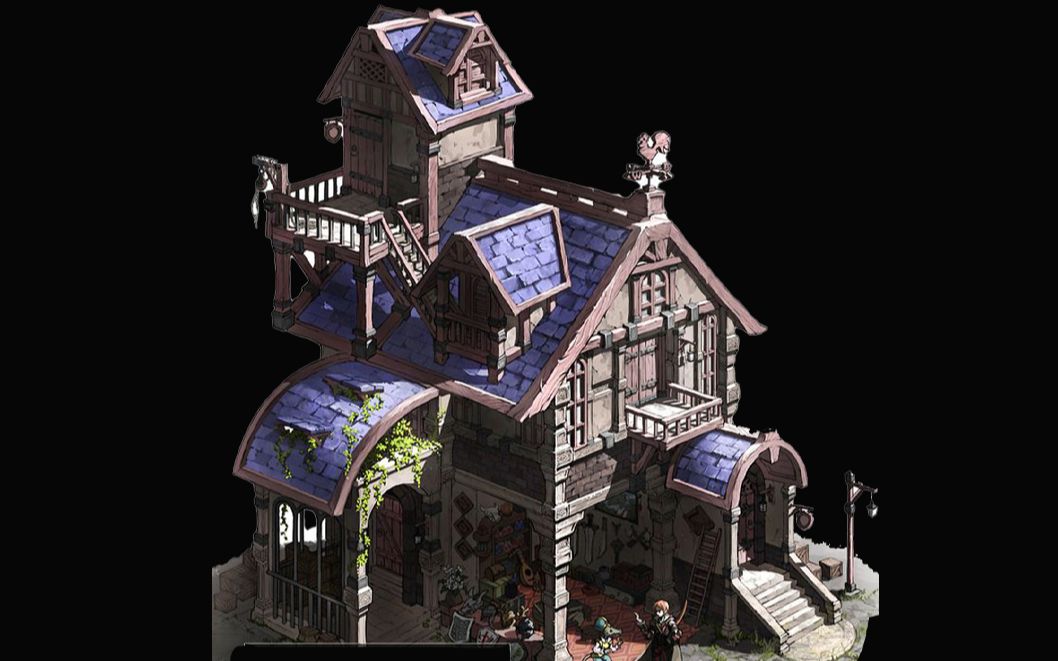 maya场景建模;古楼制作零基础教程