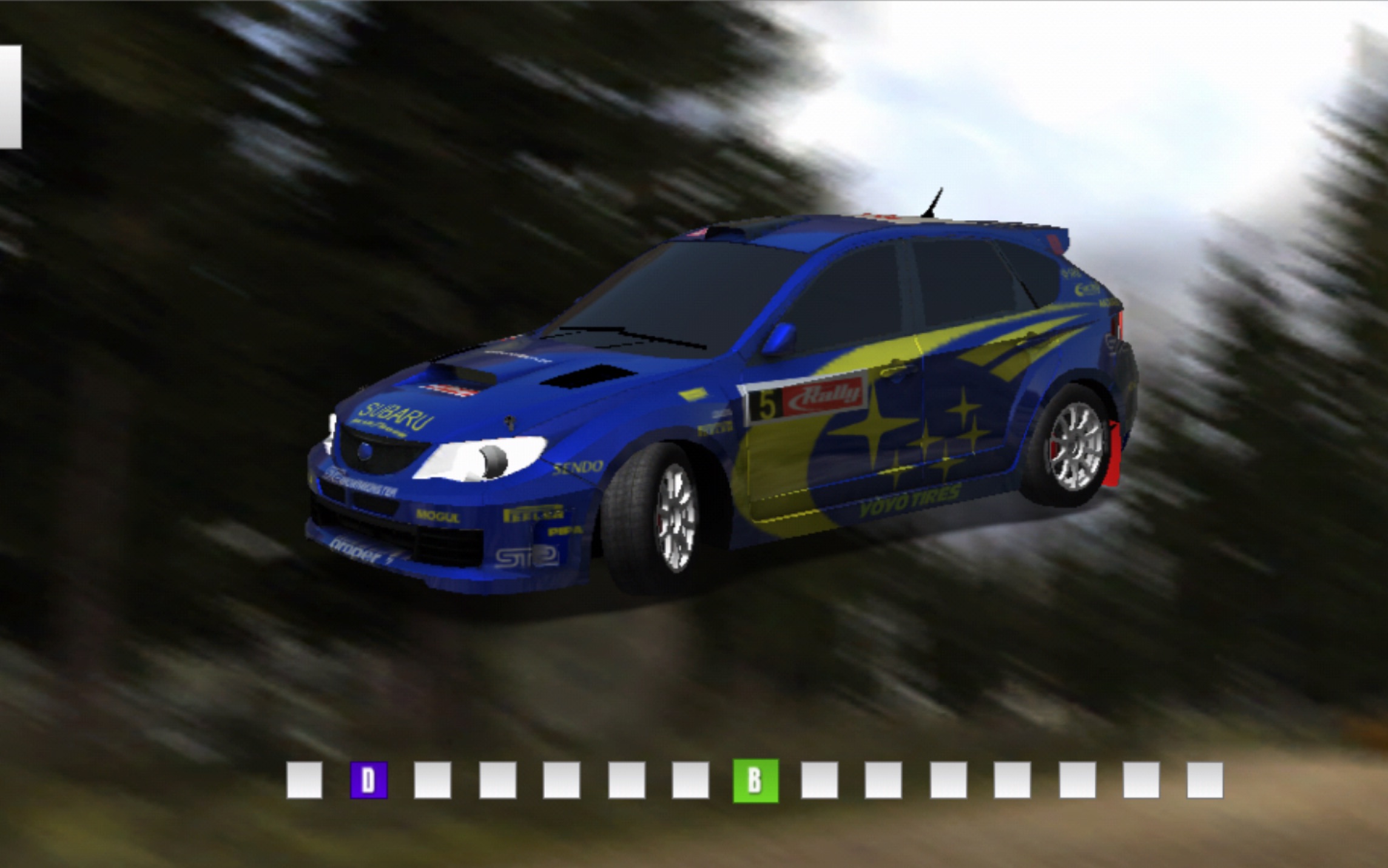 rush rally3 斯巴鲁翼豹sti自定义涂装 试跑