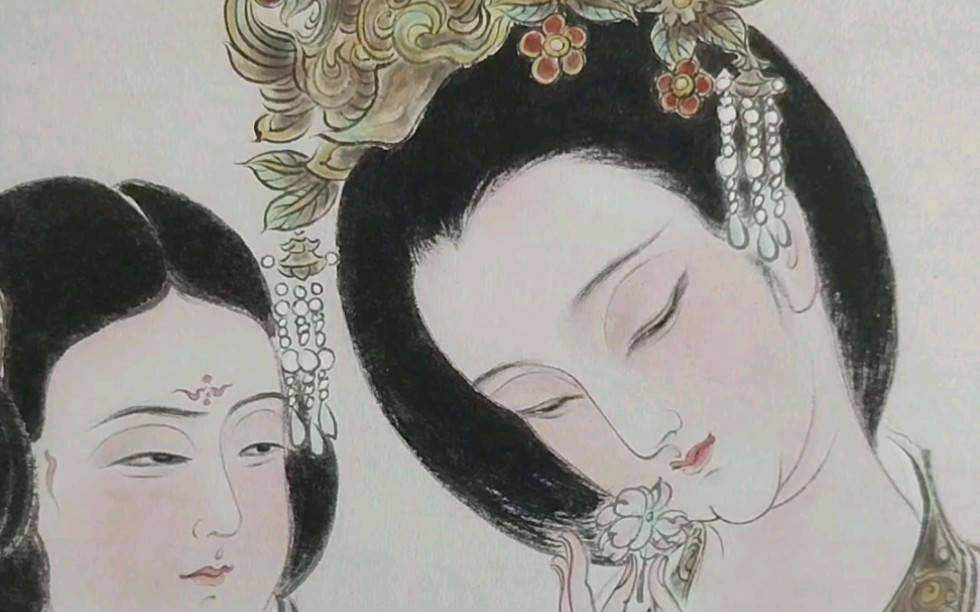 复原87版《红楼梦》中的《海棠春睡图》