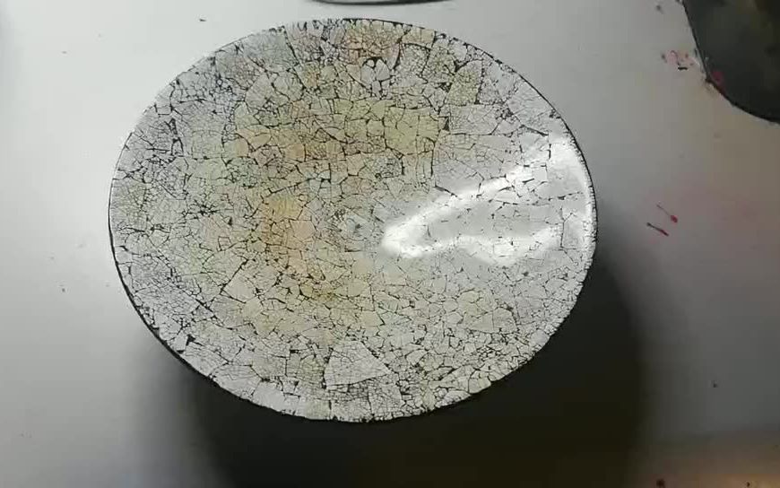 大漆蛋壳盏(推光后)