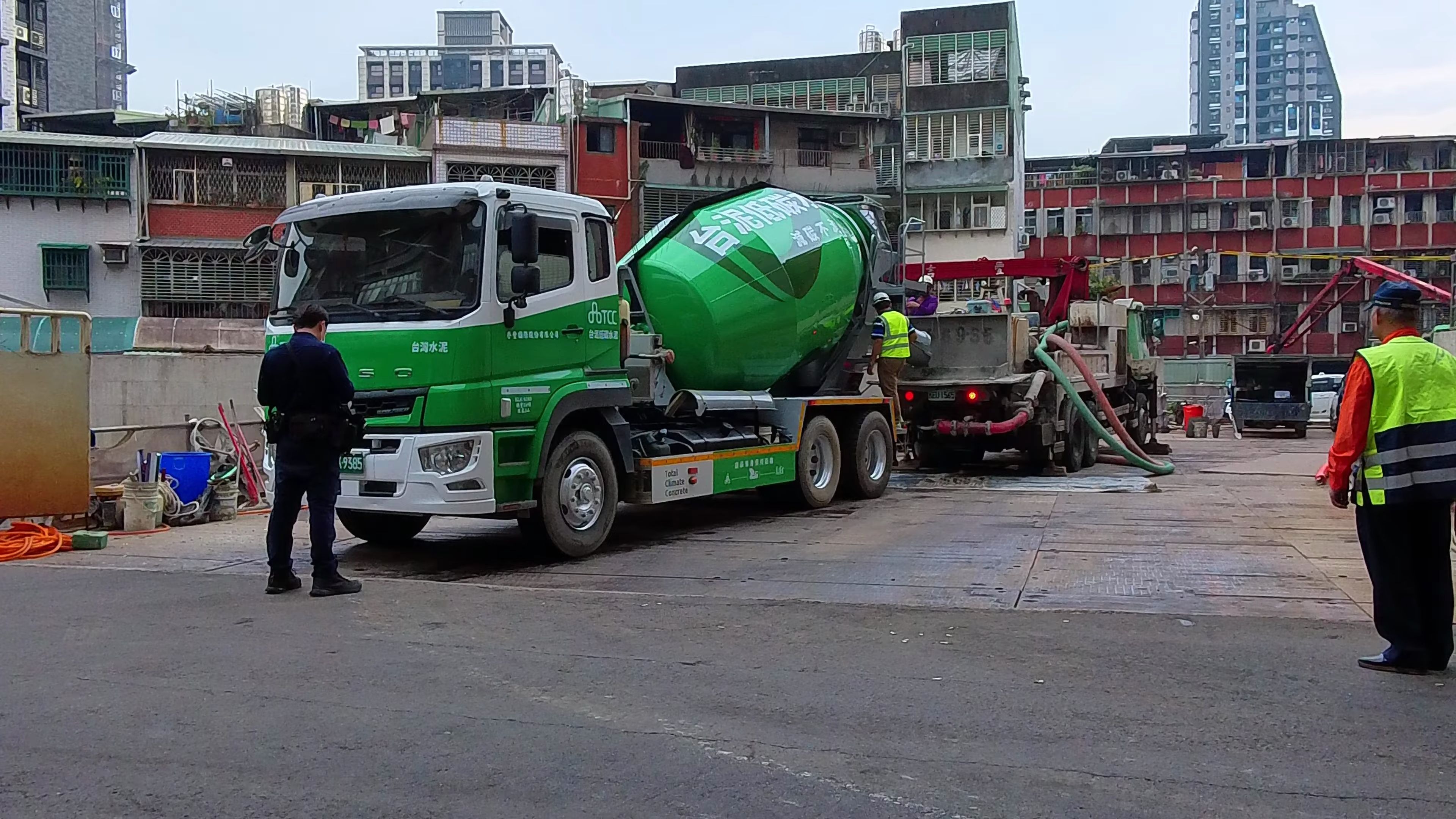 台北建筑工地混凝土灌浆作业