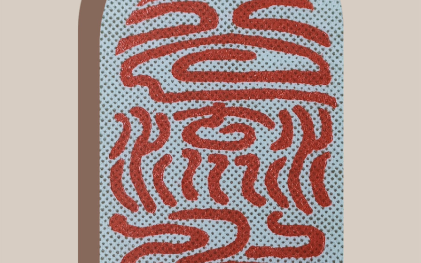 中国篆刻『行云流水』无边朱文印闲章