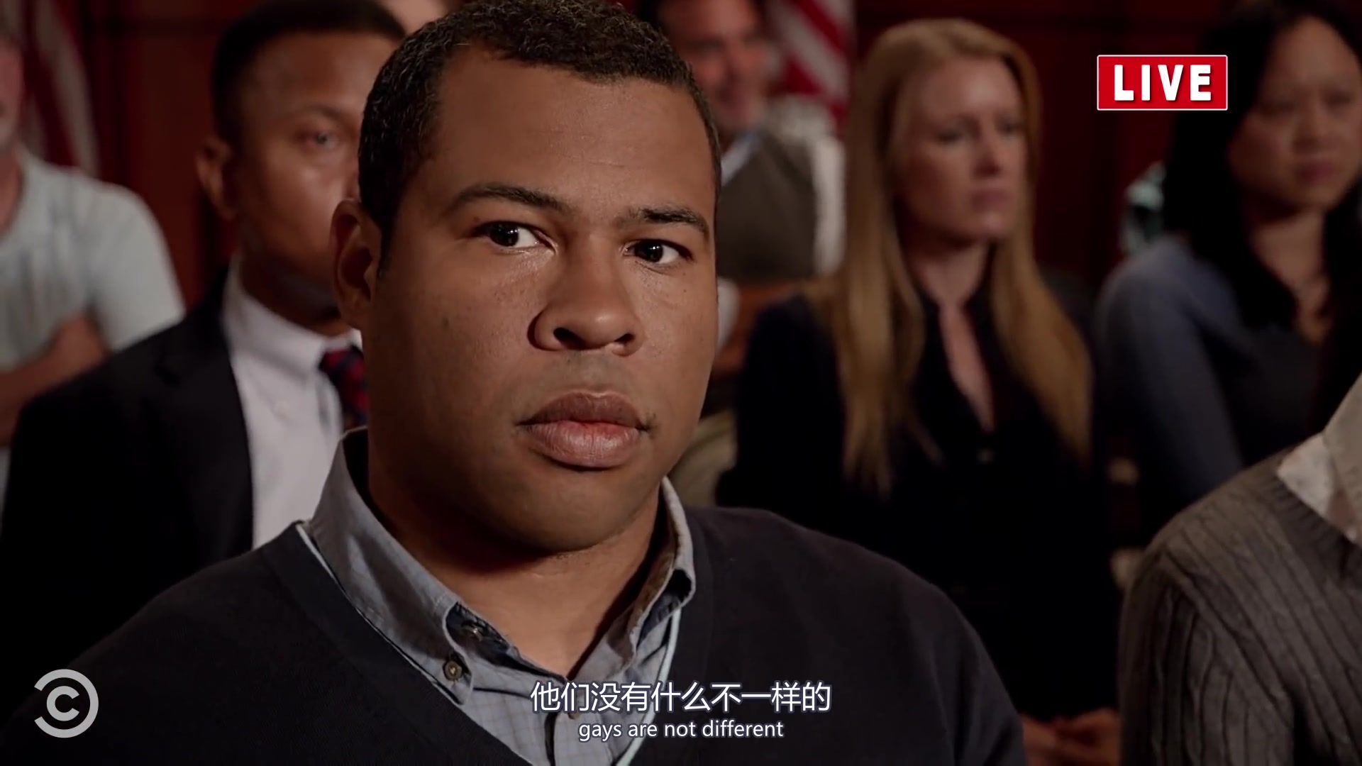 [中字][爆笑黑人兄弟]市政大厅里的gay听众 key&peele