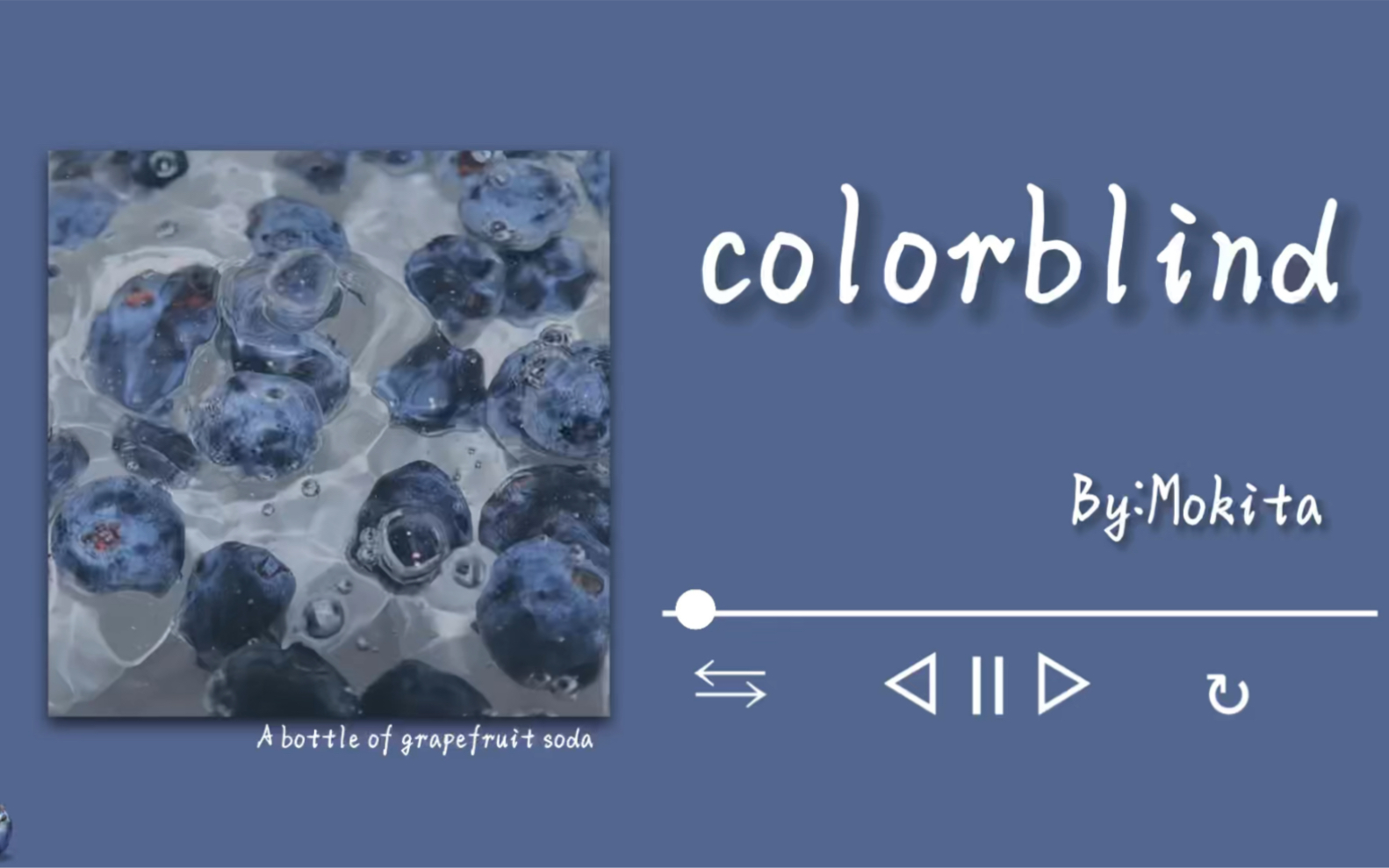 [图]【宝藏日推】温柔声线《color blind》｜“别慌，月亮也正在大海某处迷茫”