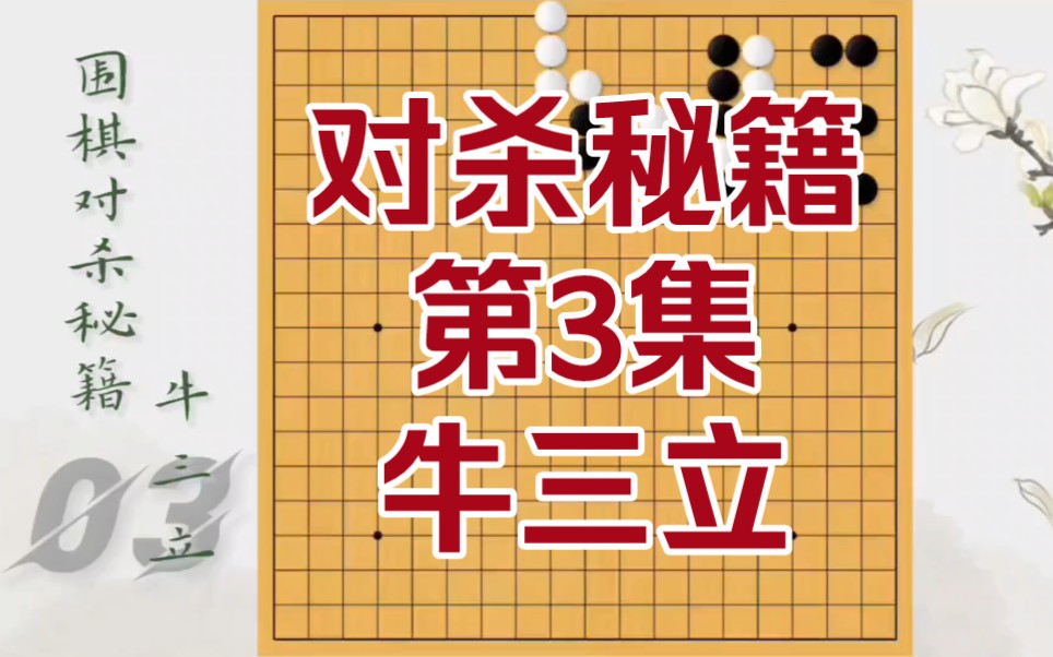 牛三立,围棋对杀秘籍第3集.哔哩哔哩bilibili