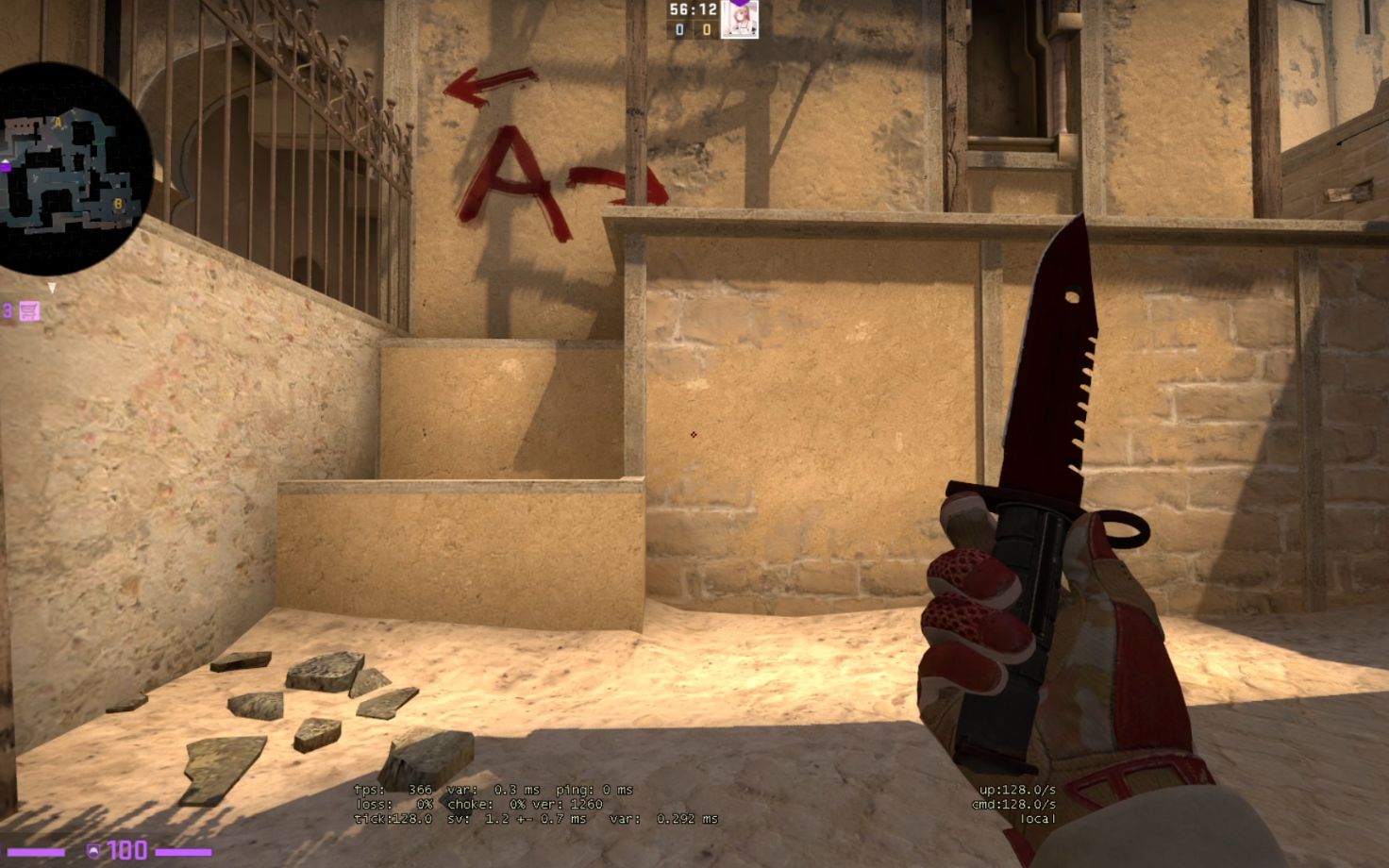 csgo纯干货5es选手带你云跑图mirage实用道具