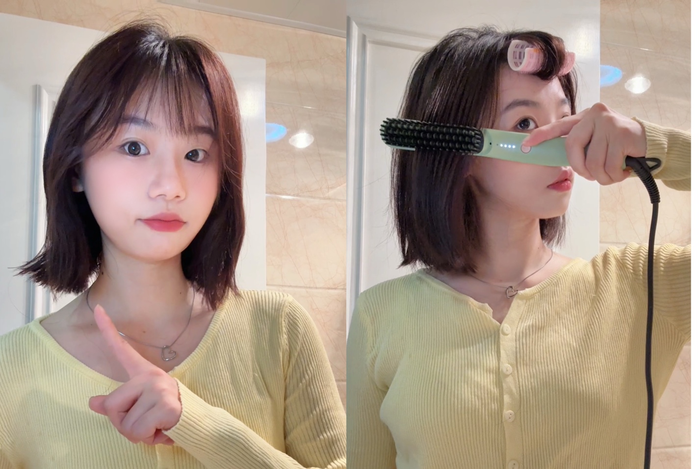 短发尴尬期快速打理