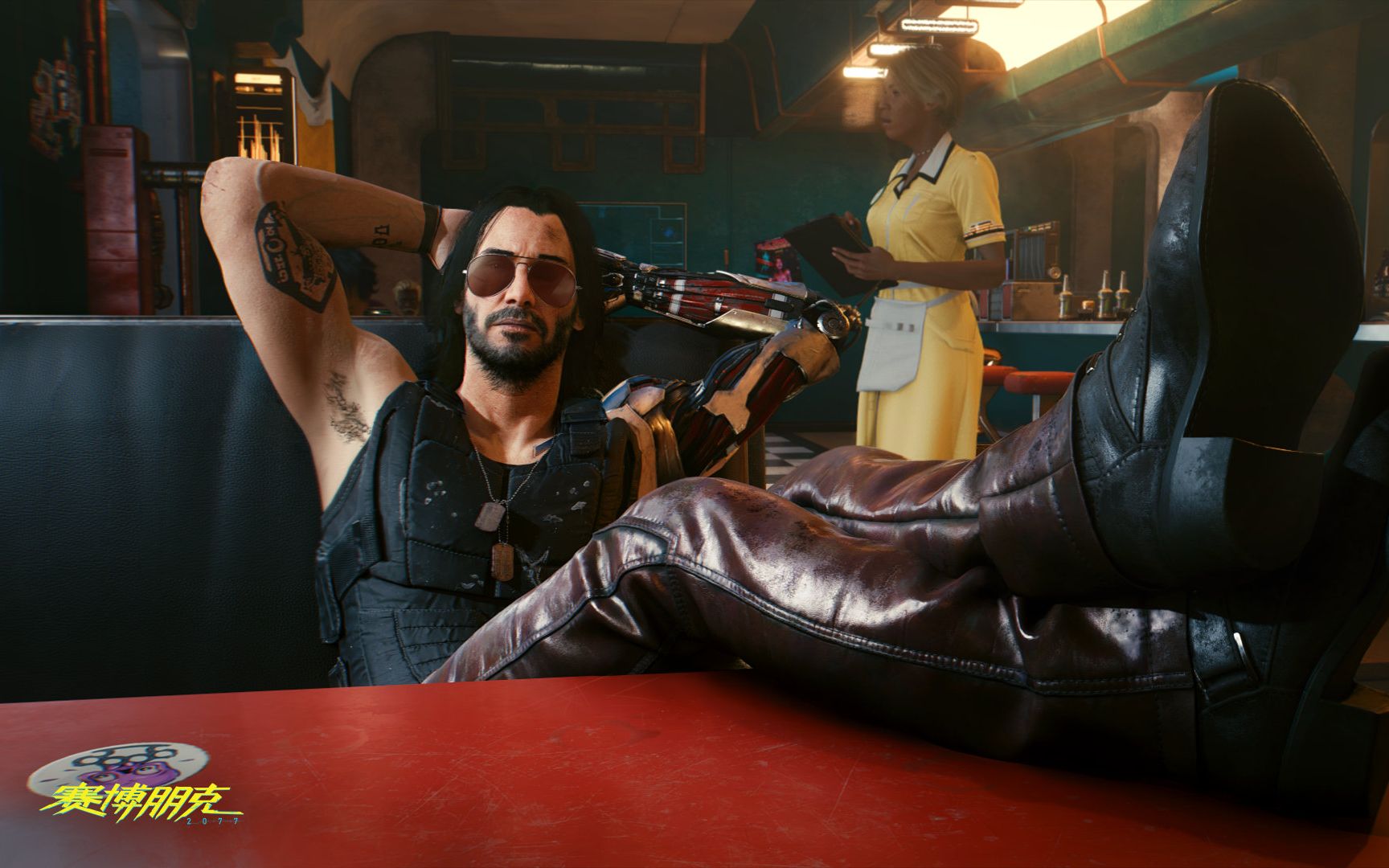 《赛博朋克2077》基努里维斯/强尼银手 耍枪比我帅的不超过3个,超酷换