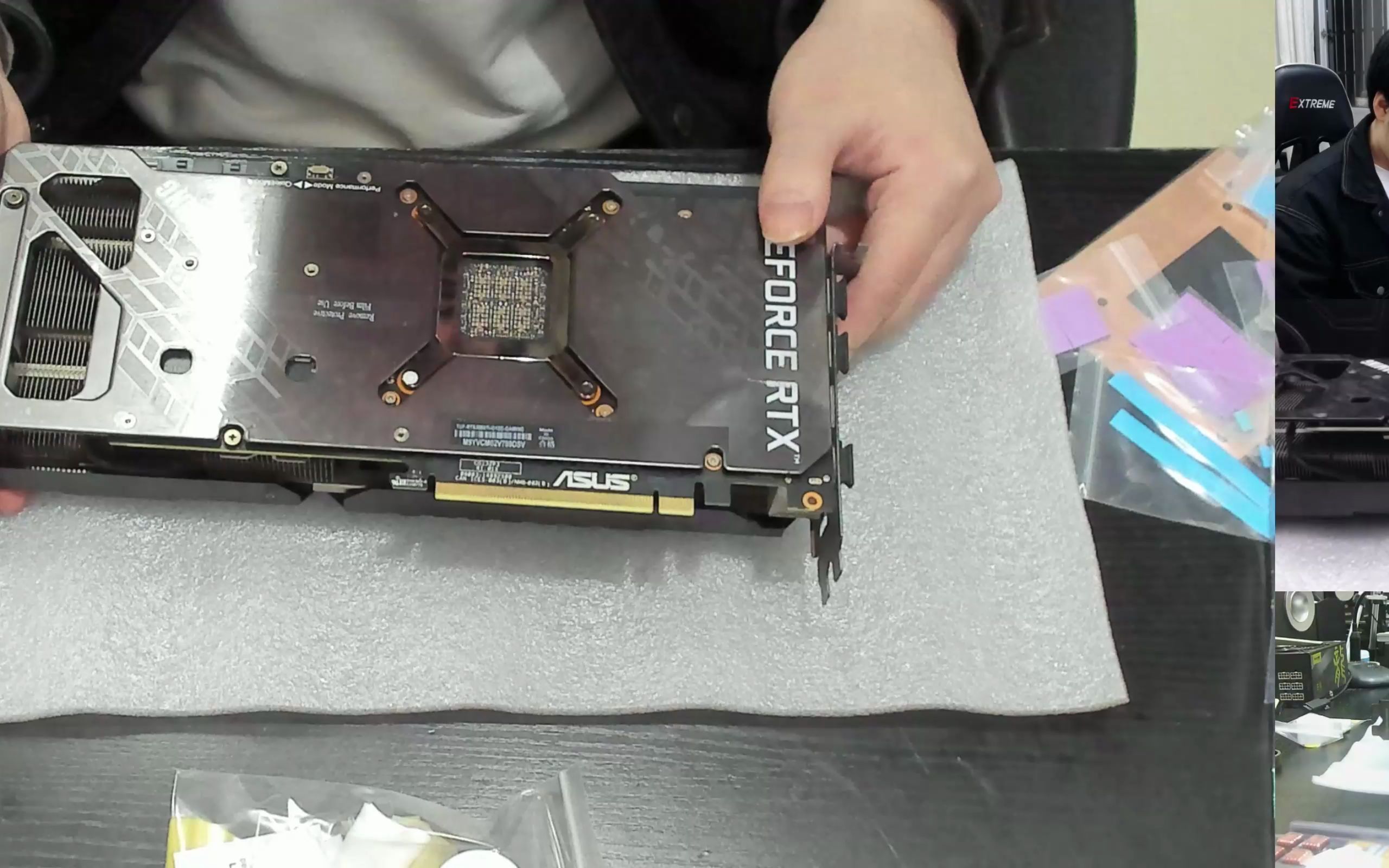 矿卡 华硕tuf rtx3080ti 12g 显卡风冷改装散热 使用的是没差独家设计