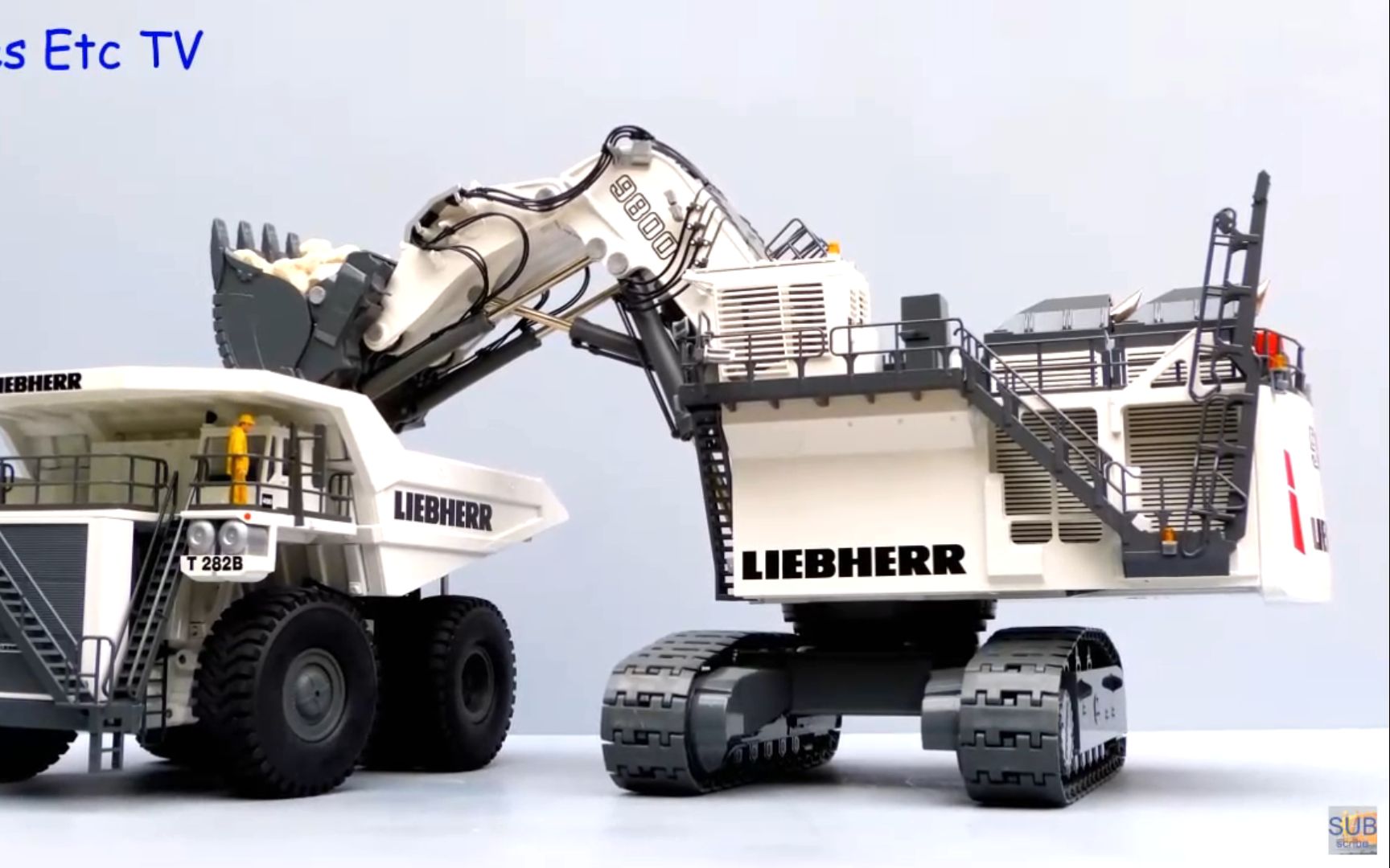 利勃海尔 liebherr r9800正铲矿用挖掘机静态模型