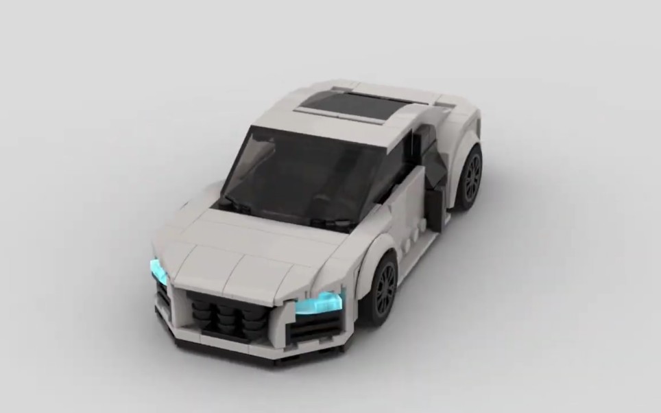 how to make lego audi r8 speedchampions style car moc[搬运]