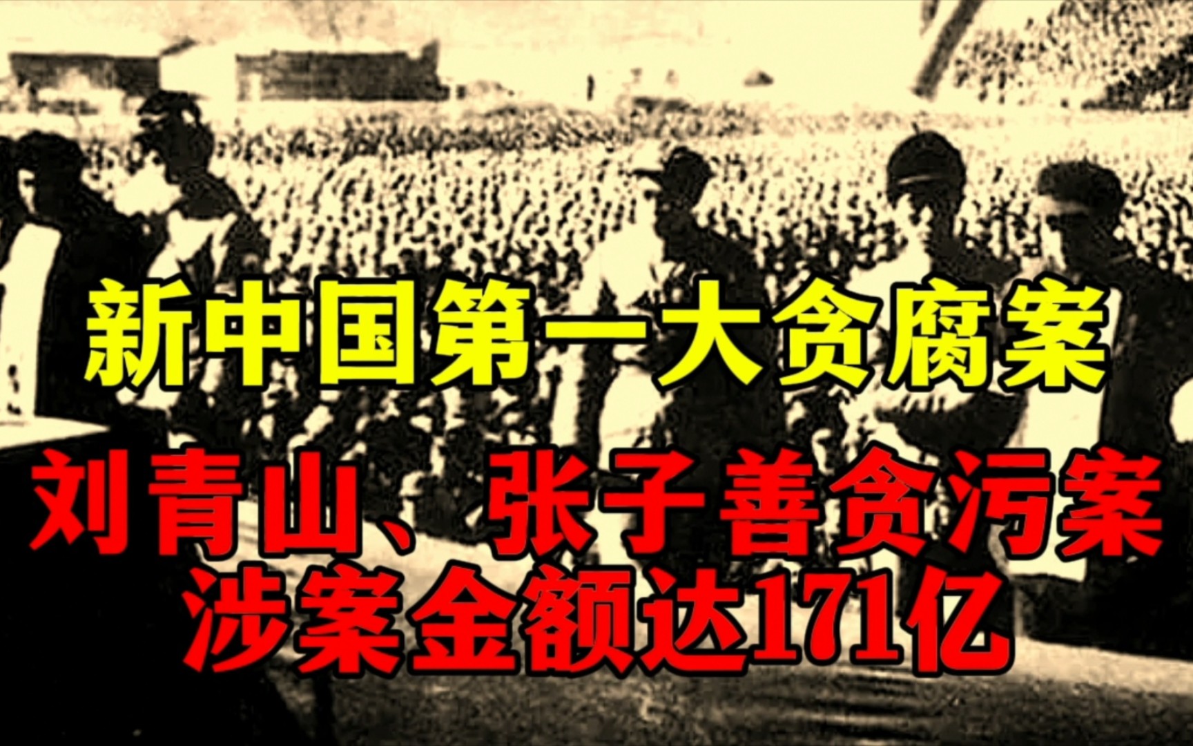 新中国第一大贪腐案:刘青山、张子善贪污案,涉案金额达171亿哔哩哔哩bilibili