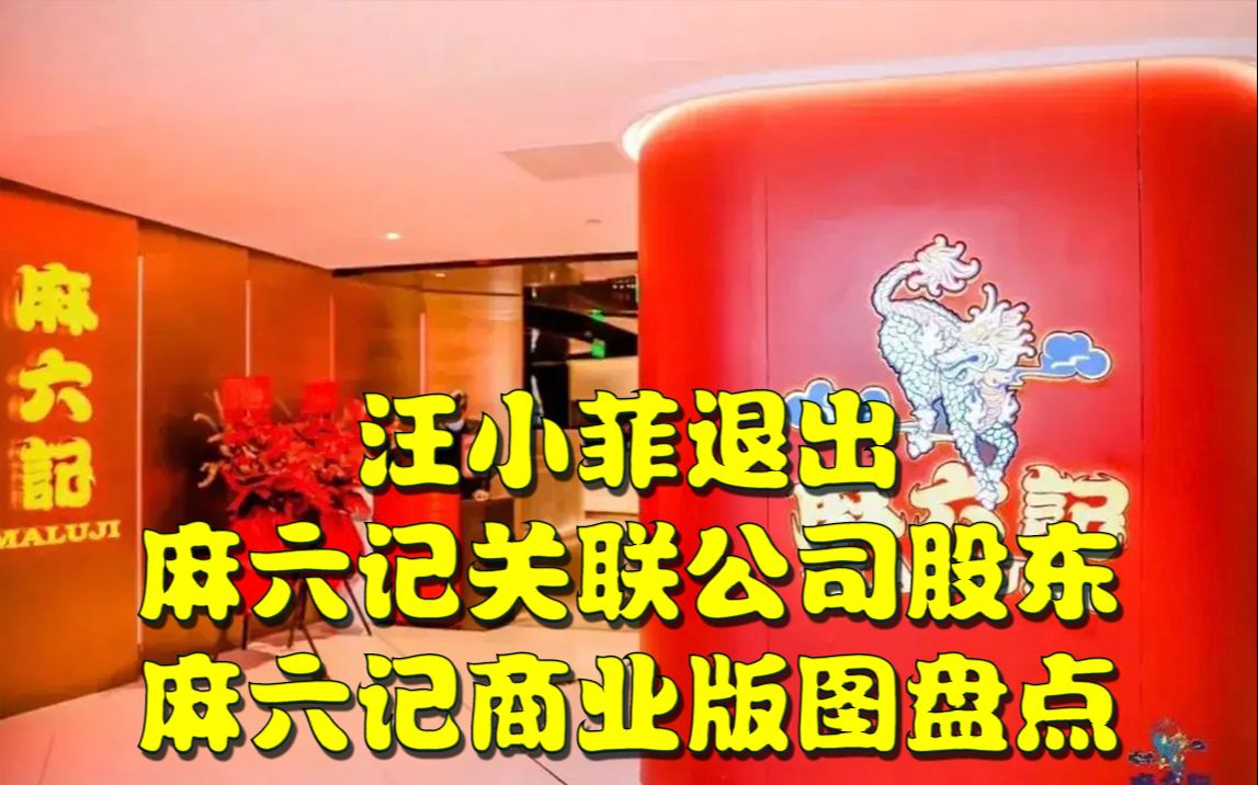 汪小菲退出麻六记关联公司股东,麻六记商业版图盘点哔哩哔哩bilibili