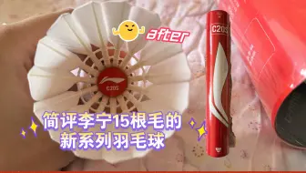 简评李宁15根毛的新系列羽毛球  诚意之作还是噱头？？
