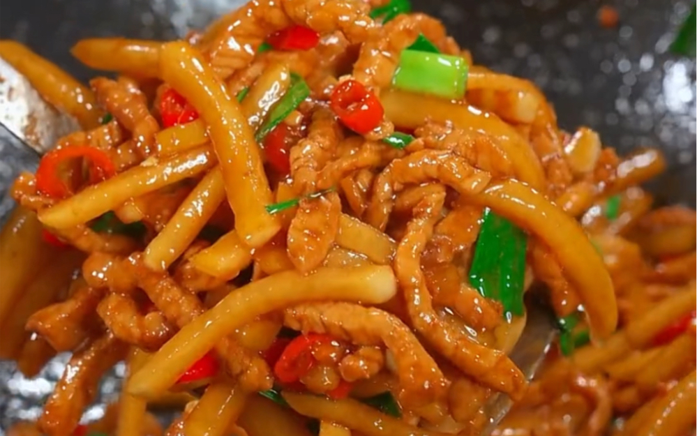 今日份如何做白萝卜炒肉|白萝卜这样做,好吃又下饭.