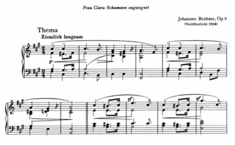 [图]【勃拉姆斯/舒曼主题变奏曲】Brahms - Variations on a Theme of Robert Schum