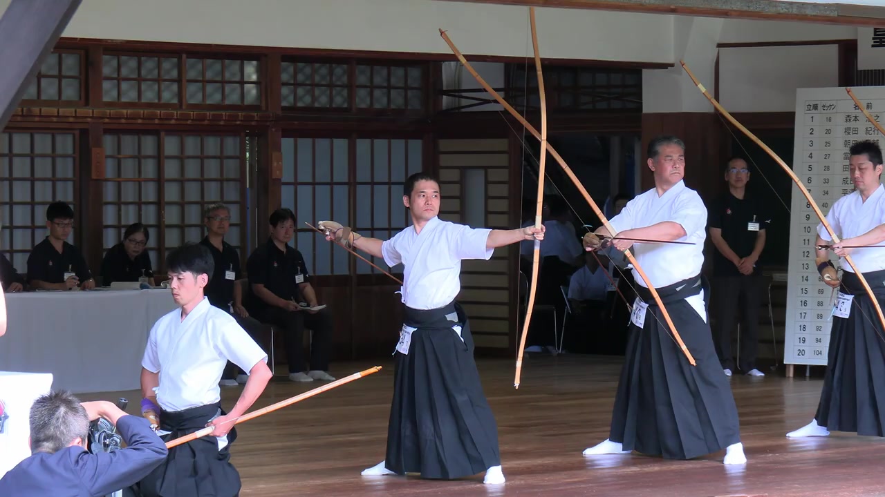 2019天皇杯 第70回 全日本弓道選手権大会決勝 的中射の離れ