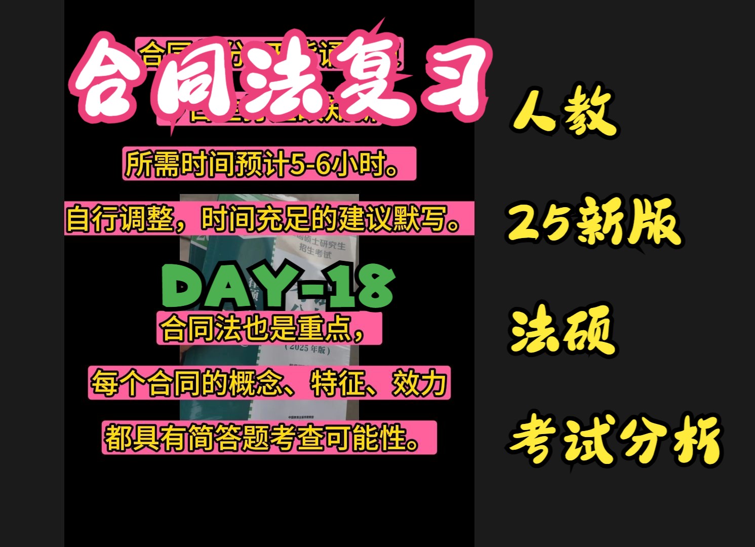 民法带背DAY18人教25新版法硕考试分析哔哩哔哩bilibili