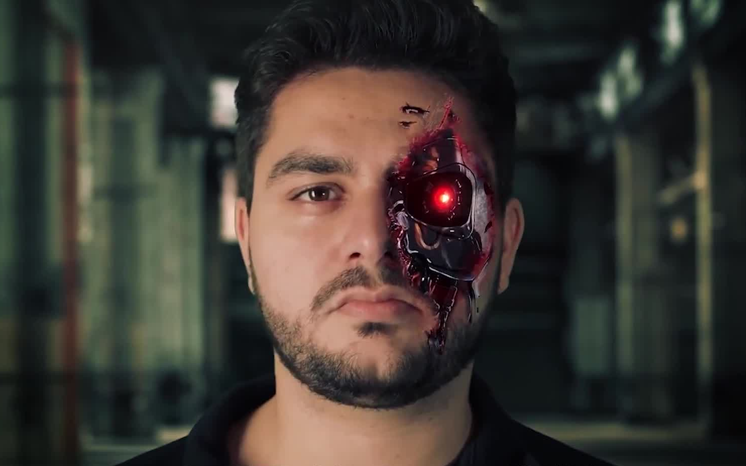 ae-钢铁机器人同款脸部特效