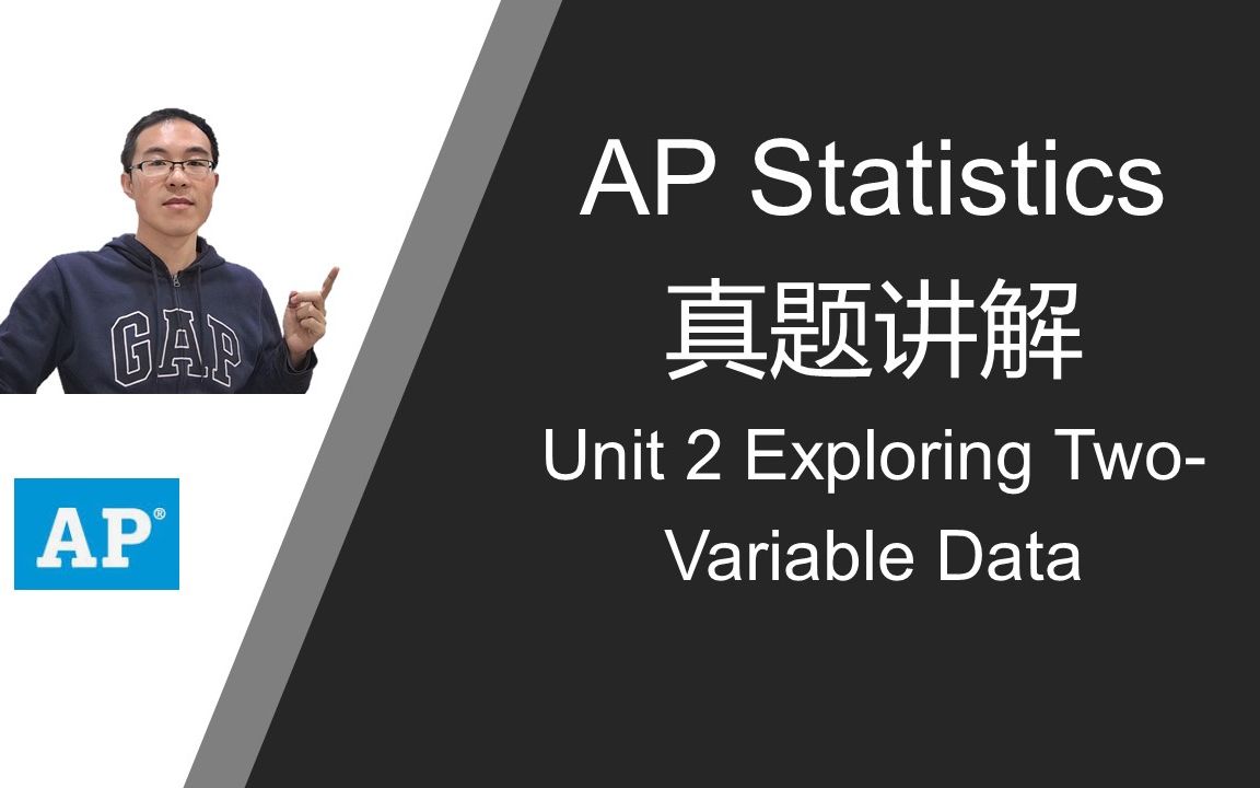 [图]AP Statistics 真题讲解 Unit 2 Exploring Two-Variable Data