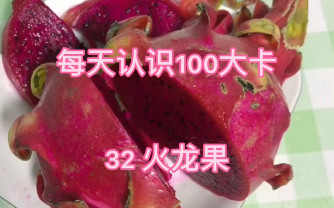 每天认识100大卡32红心火龙果264克100大卡