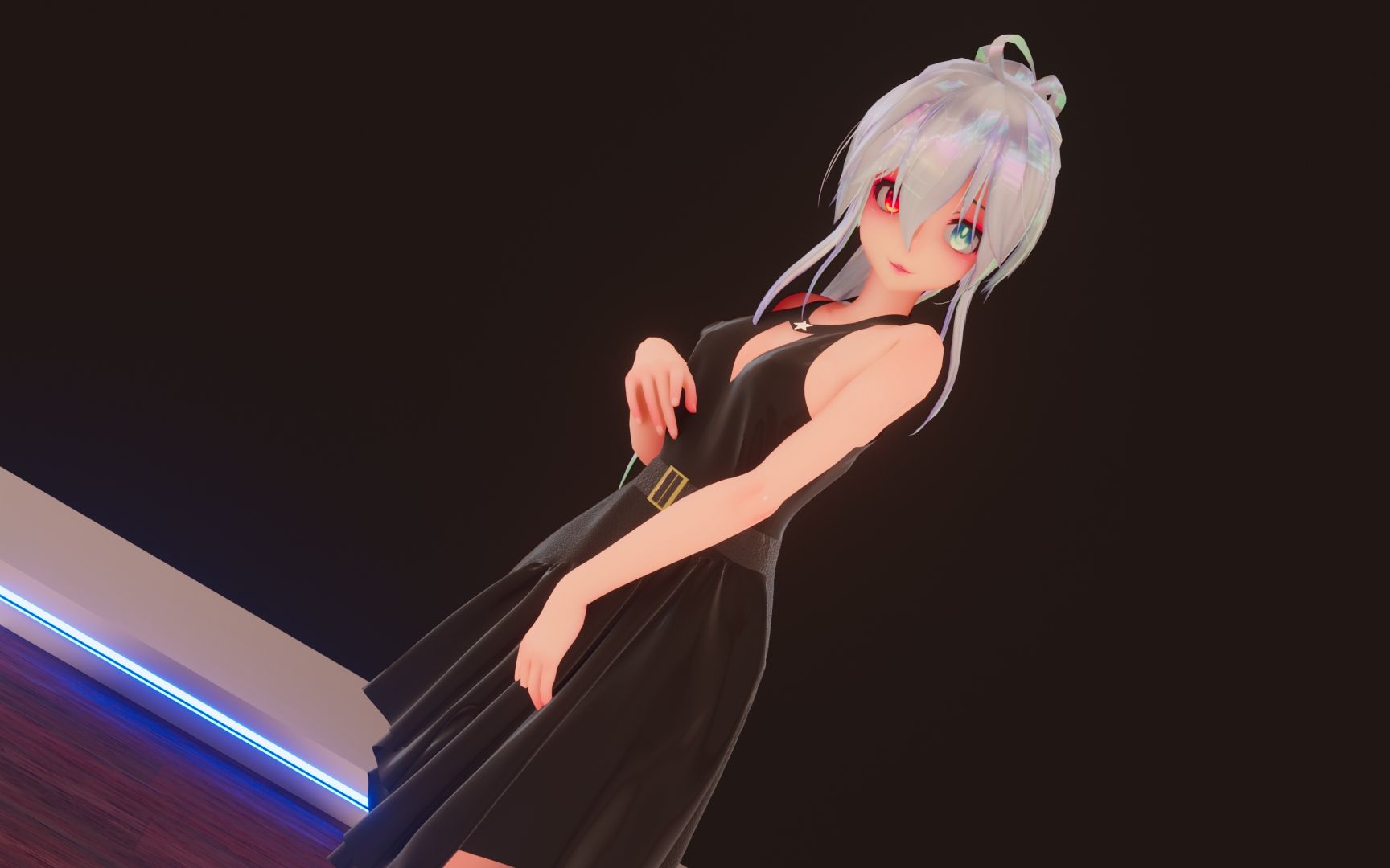 弱音布料mmd如皓月般美丽的白发少女是谁呢