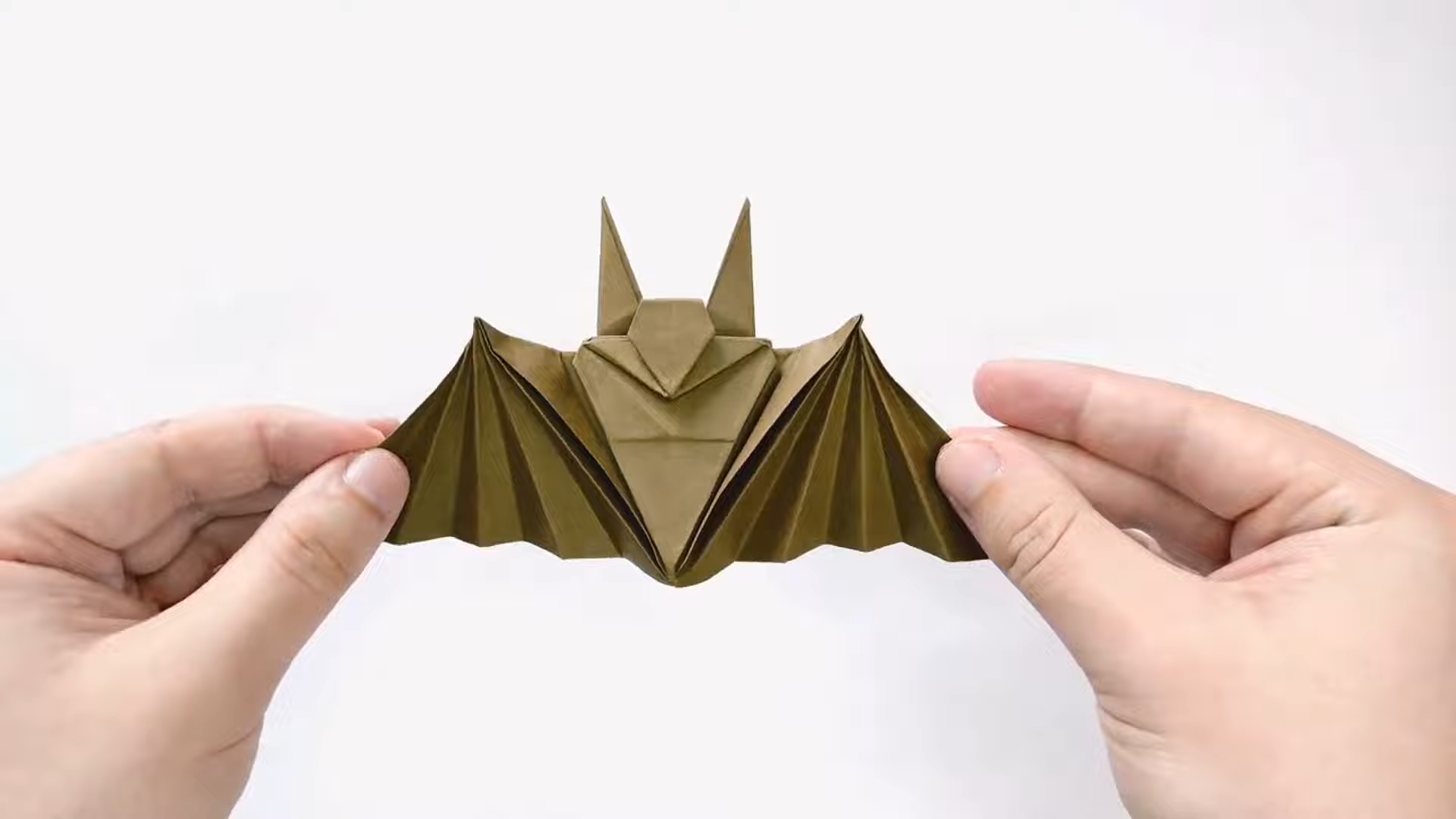 【origami library】蝙蝠折纸教程paper bat tutorial