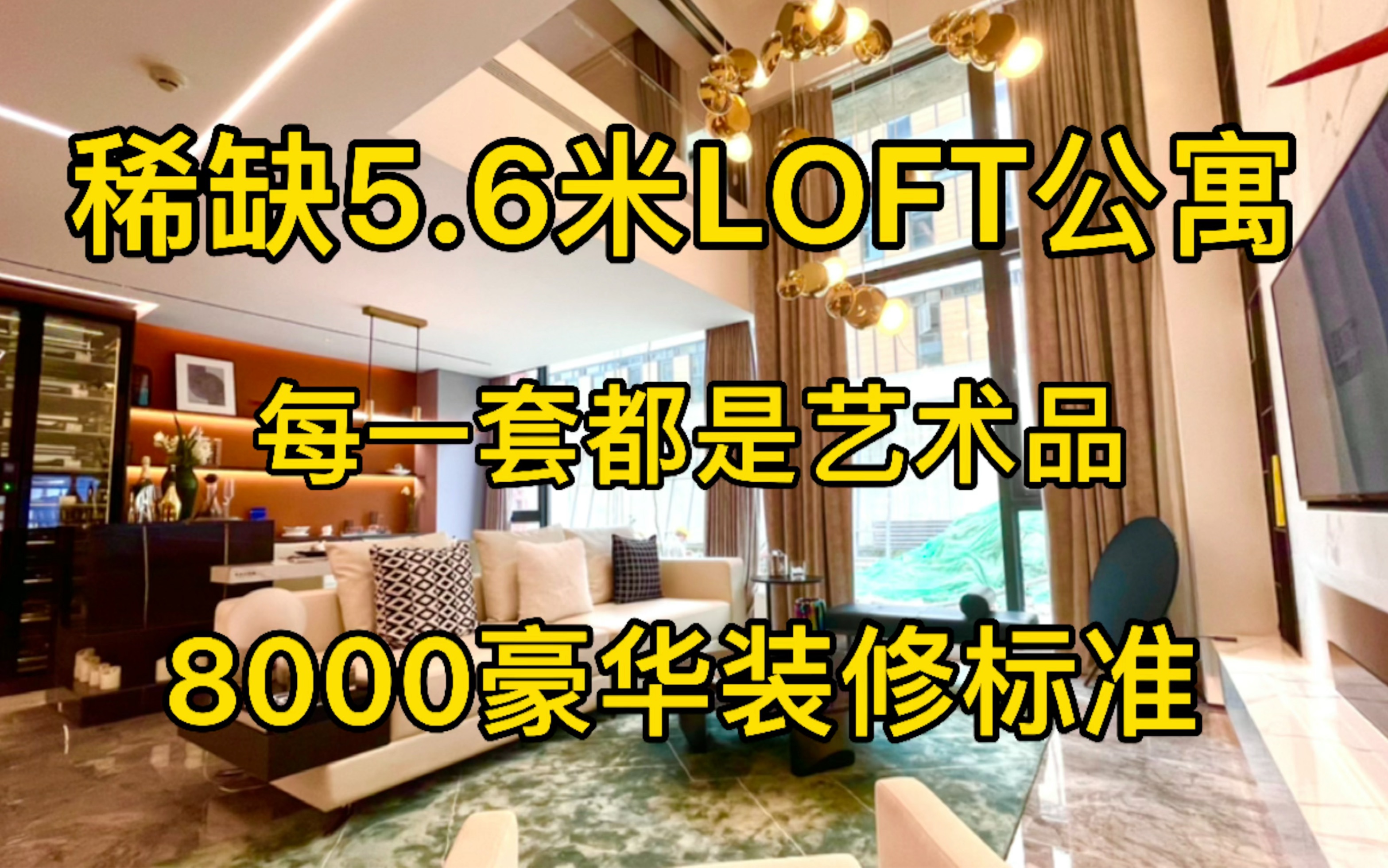 成都主城区稀缺5.6米loft公寓!每一套都是艺术品!哔哩哔哩bilibili