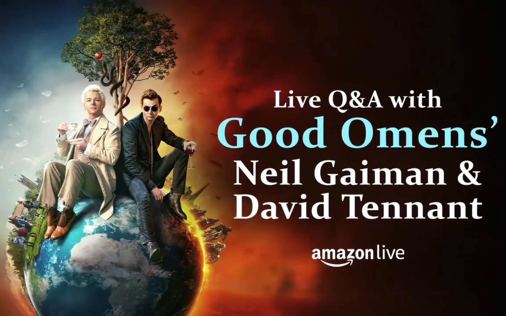 [图]【David Tennant】 & Neil Gaiman - Good Omens 30th&1st Anniversary Amazon Live 直播