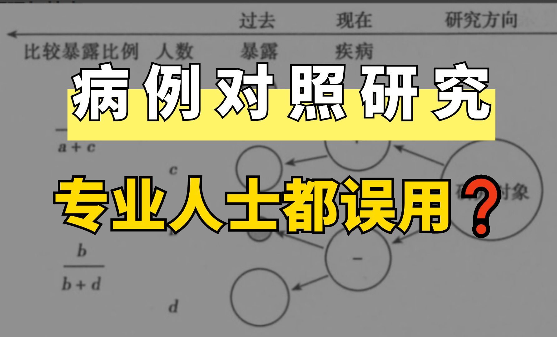 从时间上往回看?我悟了!原来应该这样理解病例对照研究!轻松理解医学统计48哔哩哔哩bilibili