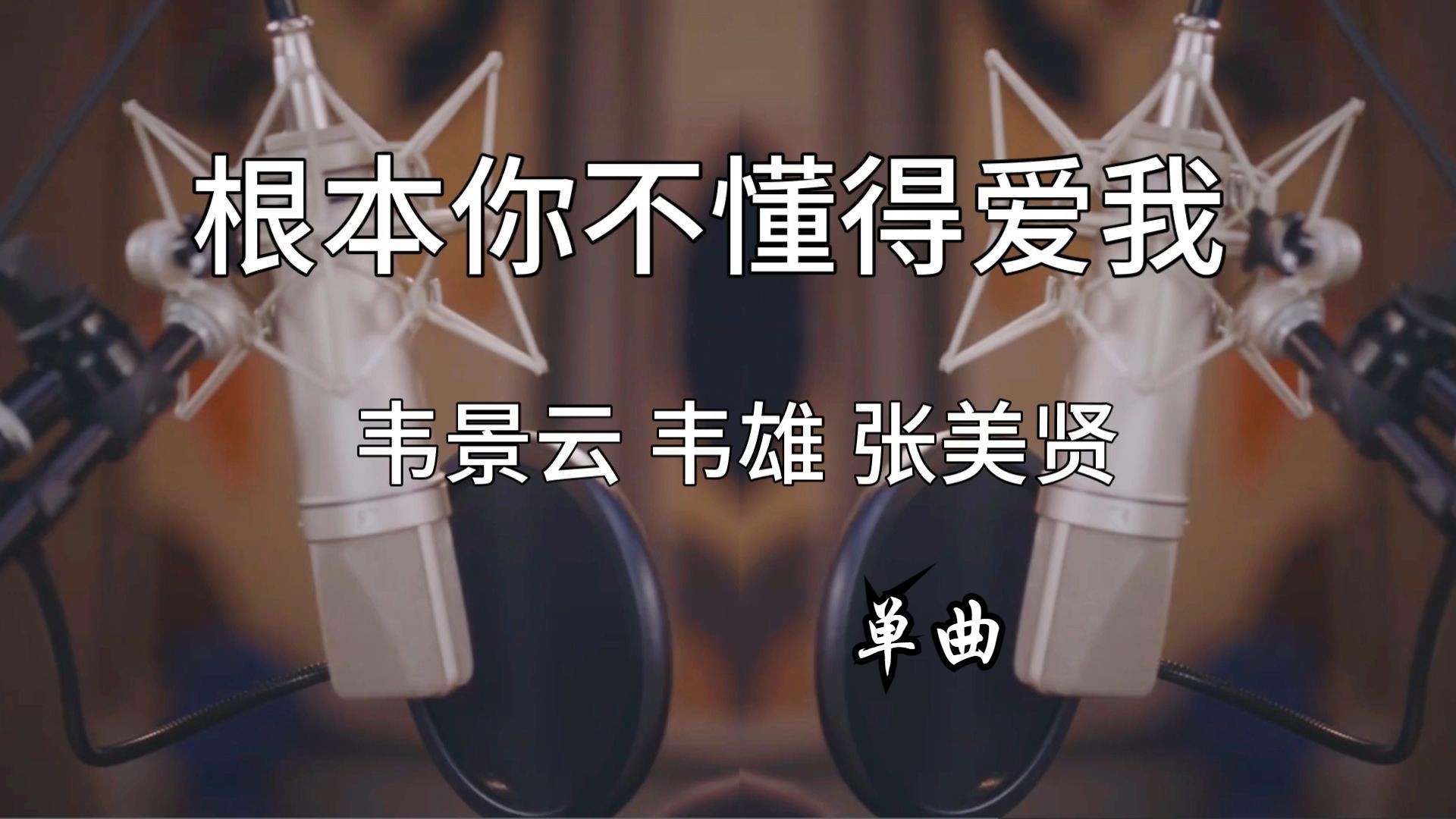 《根本你不懂得爱我》 韦景云 韦雄 张美贤 单曲【东篱菊音乐私藏】“根本你不懂得不懂得爱我 ”【无损音质】精选 高音质 粤语歌曲哔哩哔哩bilibili