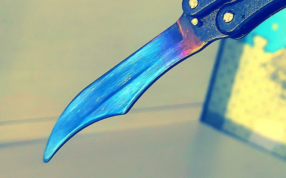 『烤蓝』蝴蝶刀(★ stattrak64) | 表面淬火