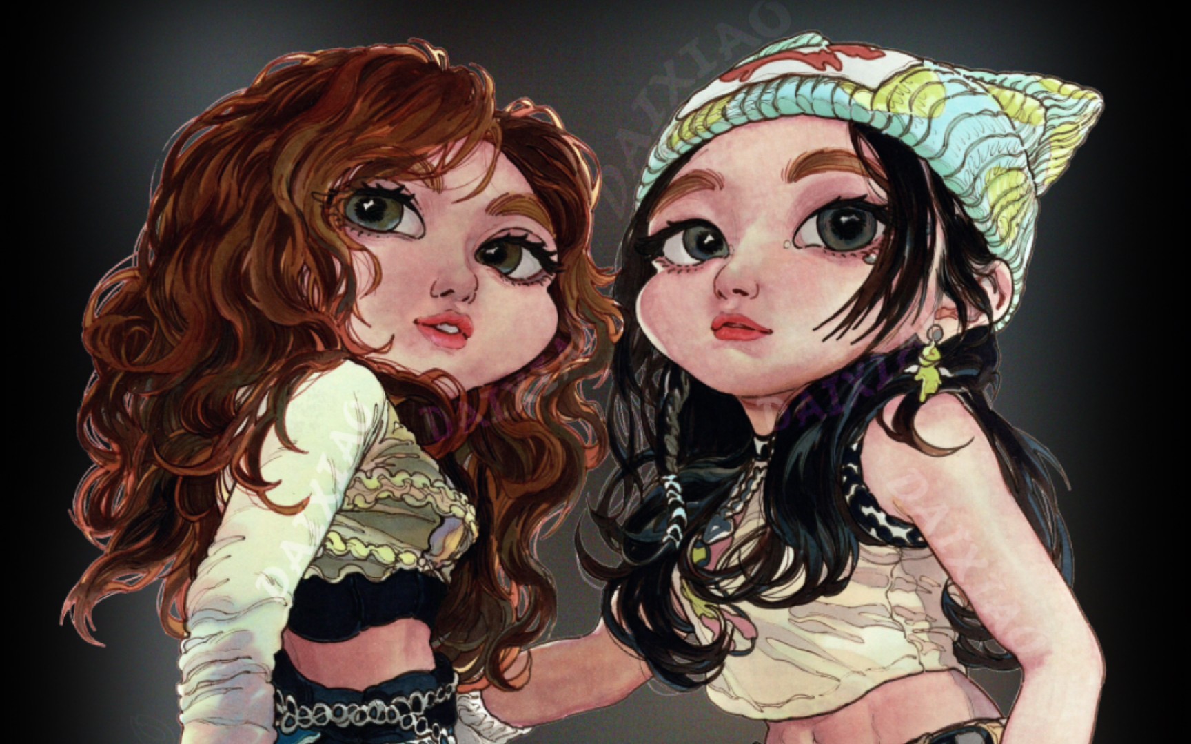 redvelvet马克笔饭绘 姜涩琪seulgi 孙胜完wendy birthday打歌造型