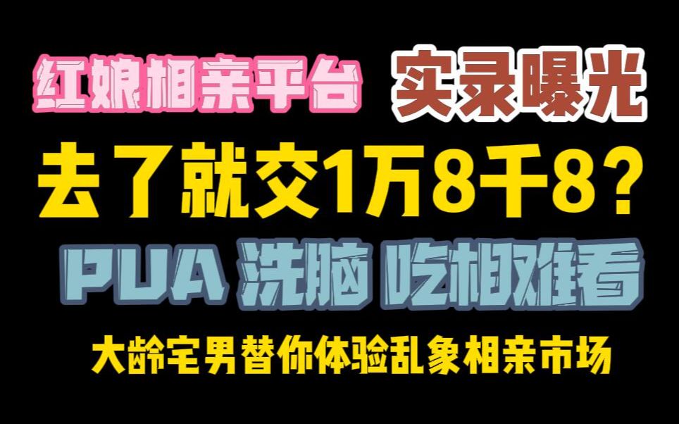 《关于我无聊去红娘机构被要求去了就交钱的录音》哔哩哔哩bilibili