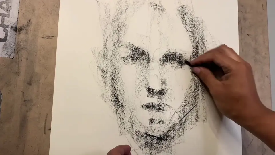 CREATING BEAUTY OUT OF CHAOS (charcoal drawing tutorial and