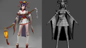 【3dmax人物建模】性感大长腿小姐姐模型制作，游戏角色模型制作流程