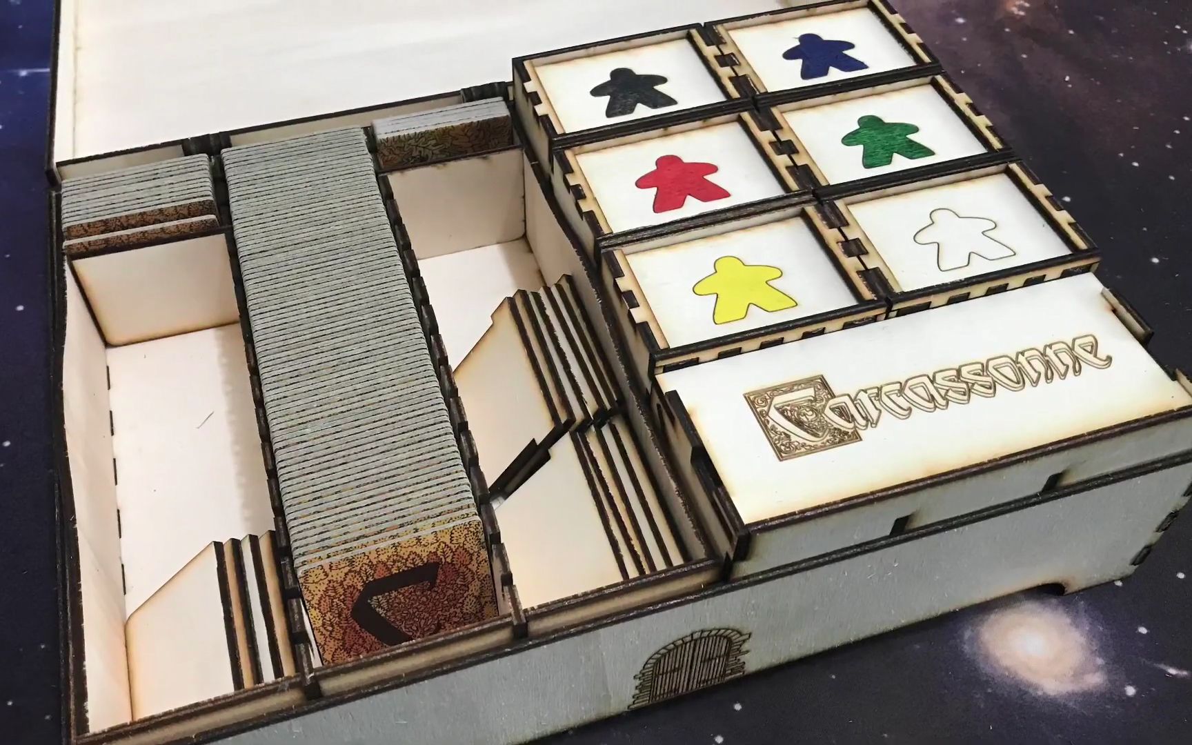 [图]《卡卡颂》木质大盒制作 Carcassonne Big Box