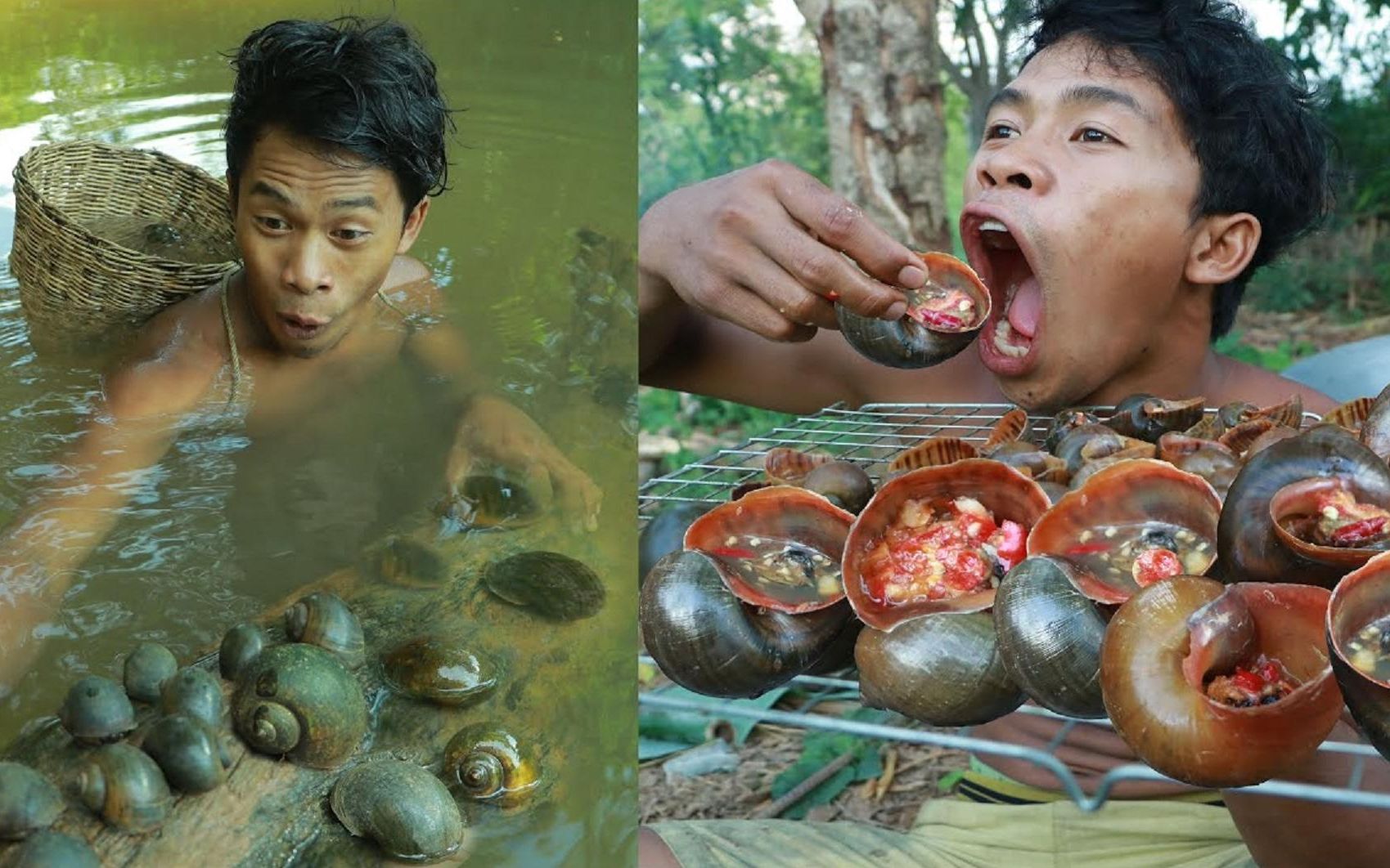 我们都不敢吃的福寿螺,大表哥却吃的津津有味,给他牛肉都不换!