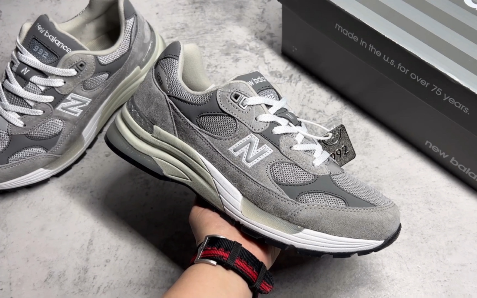 新百伦992 new balanc m992gr made in usa 复古运动跑步鞋